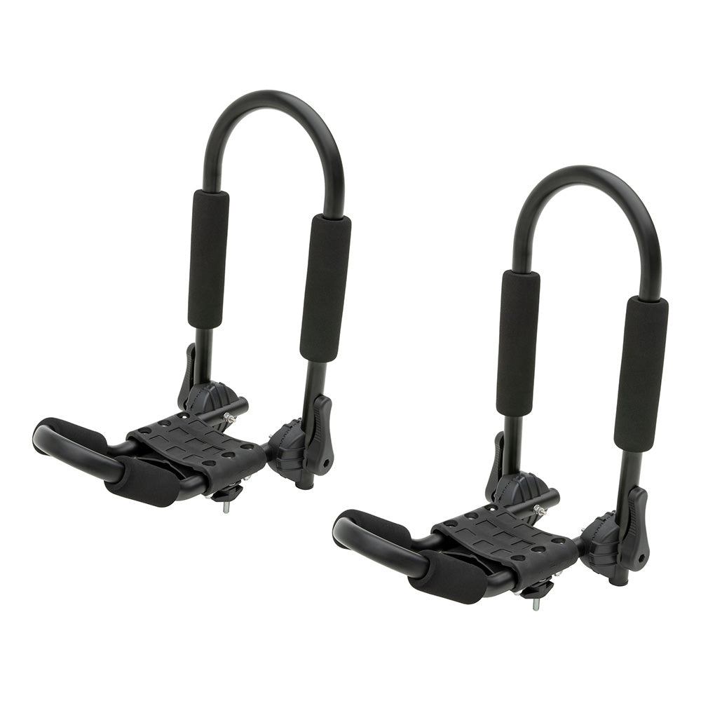 CURT Adjustable Aluminum Roof Rack Kayak Holders [18320]