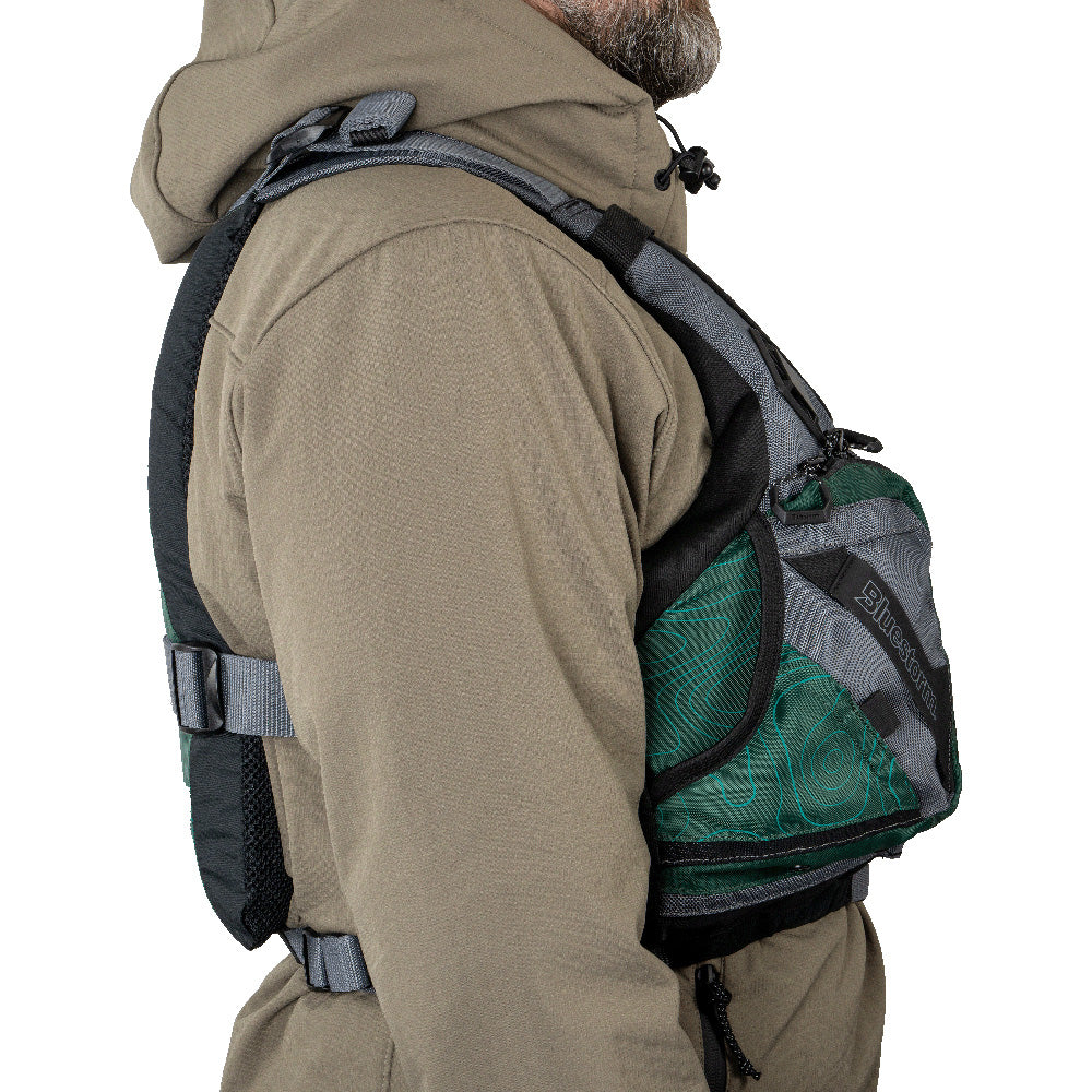 Bluestorm Motive Kayak Fishing Vest - Hunter Green - S/M [BS-248-HNT-S/M]