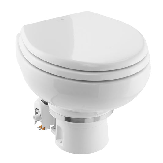 Dometic MasterFlush MF 7120 - White - Electric Macerating Toilet w/Orbit Base  Slow Close Seat - Freshwater - 12V [9610007270]