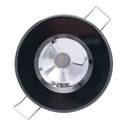 Lumitec Illusion Flush Mount LED Down Light - Spectrum RGBW - Cool White - Black Housing - Chrome Reflector [117167]