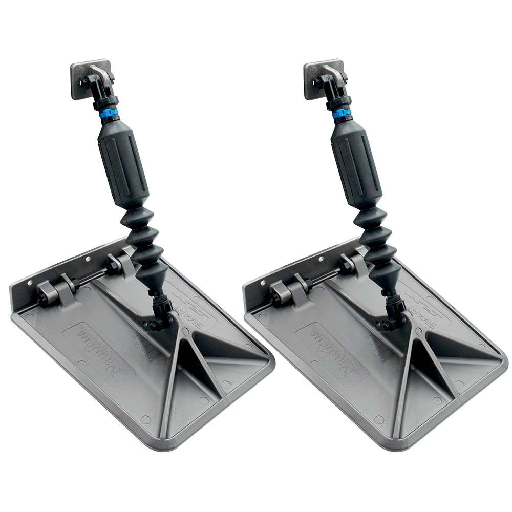Smart Tabs SX Trim Tabs by Lectrotab 9.5" x 10" f/13'-15' Boats w/30lb Actuators - 30-40HP - Gunmetal Grey [SXG9510-30]