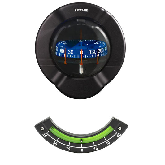 Ritchie SR-2 Venture Sail Boat Compass w/Clinometer - Bulkhead Mount - Black [SR-2]