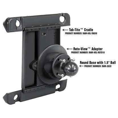 RAM Mount Roto-View Adapter Plate [RAM-HOL-ROTO1U]