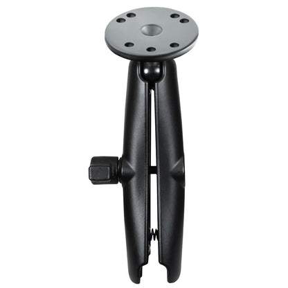 RAM Mount Long Double Socket Arm w/2.5" Round Base [RAM-B-103U-C]