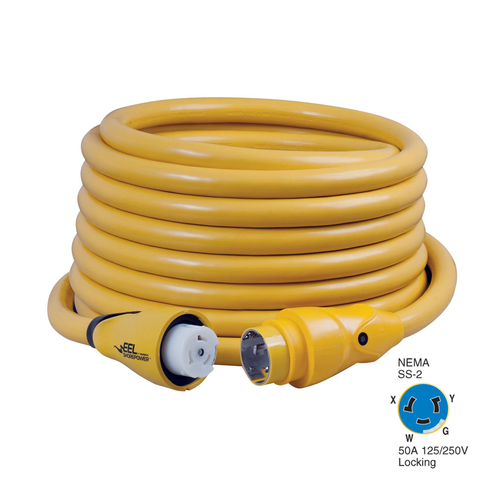 Marinco CS504-50 EEL 50A 125V/250V Shore Power Cordset - 50' - Yellow [CS504-50]