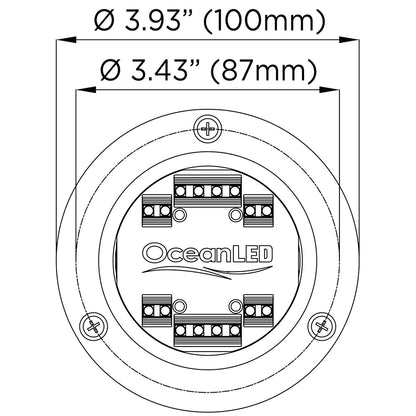 OceanLED Sport S3166S Underwater LED Light - Ultra White [012102W]