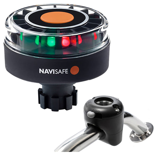 Navisafe Navilight Tricolor 2NM w/Navibolt Base  Rail Mount - Black [342KIT]