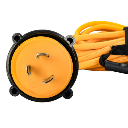 Camco 30 Amp Power Grip Marine Extension Cord - 50 M-Locking/F-Locking Adapter [55613]