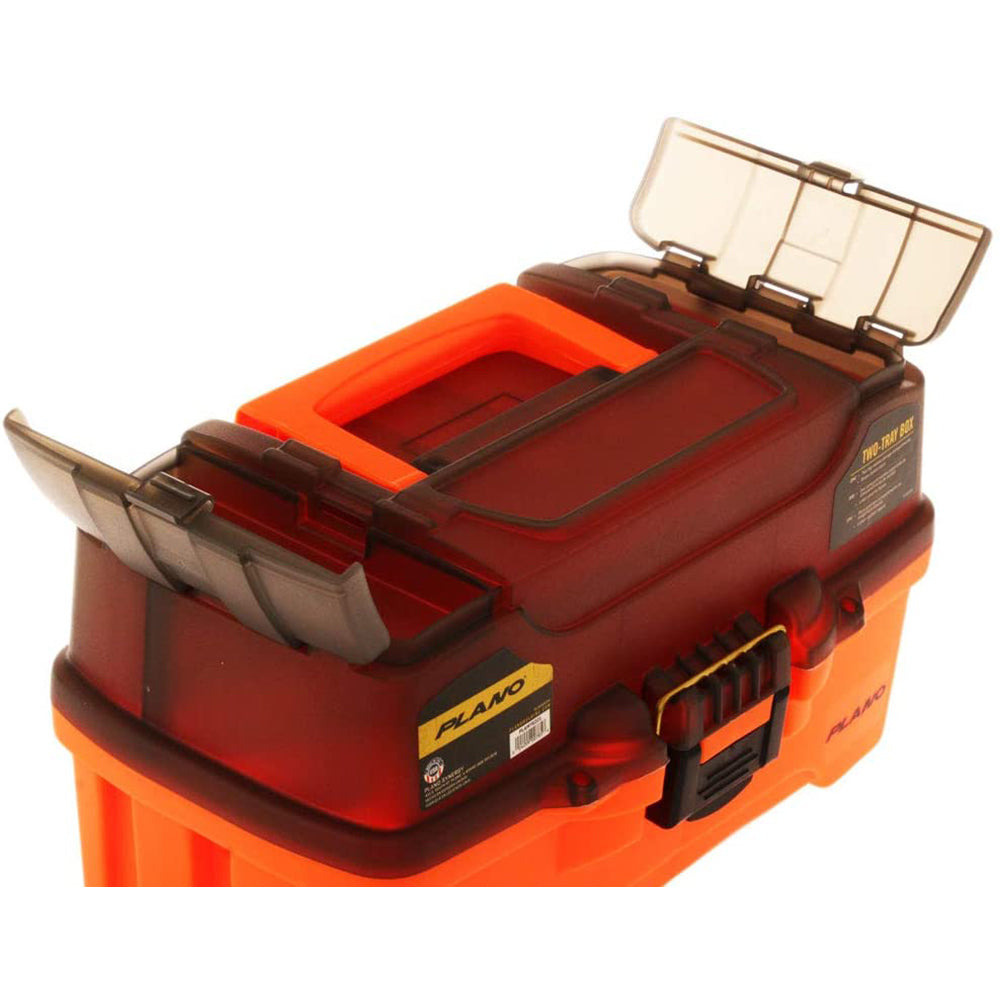 Plano 2-Tray Tackle Box w/Dual Top Access - Smoke  Bright Orange [PLAMT6221]