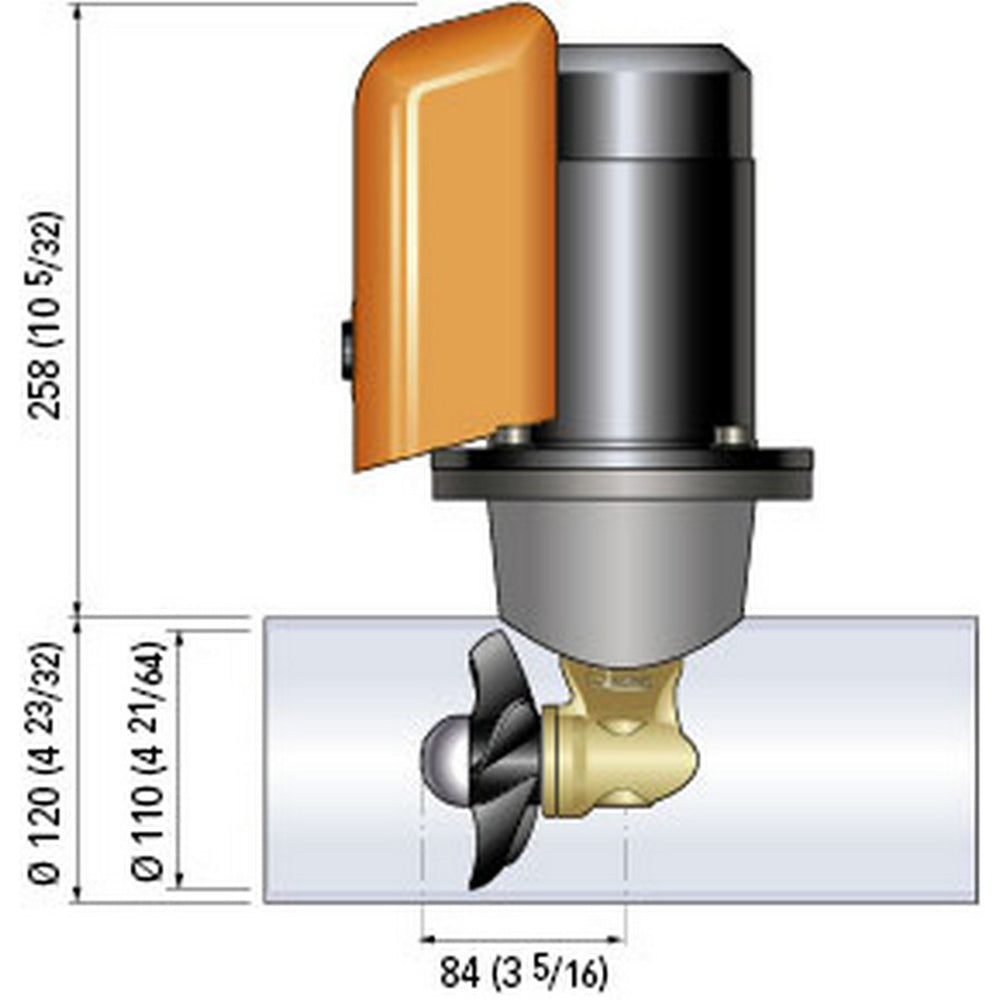 Quick Bow Thruster BTQ 110-25 25KGF - 12V - D110 - 1.3kW [FGBT11025120T00]