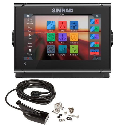 Simrad GO7 XSR Chartplotter/Fishfinder w/HDI Transom Mount Transducer  C-MAP Discover Chart [000-14326-002]